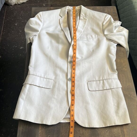 Calvin Klein cream/light beige blazer Jacket Mens - Picture 8 of 11